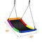 Kids Outdoor Swing with Oxford Fabric and Steel Frame Adjustable Rope Foam Padding for Safety